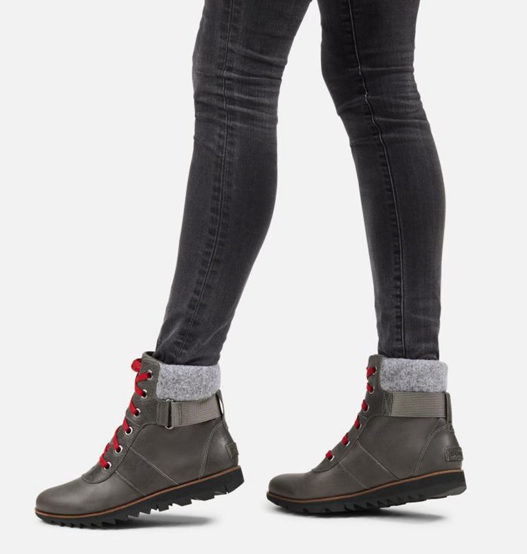 Botas De Invierno Sorel Mujer - Harlow™ Conquest Bajas Gris Oscuro - 72981-XMKT